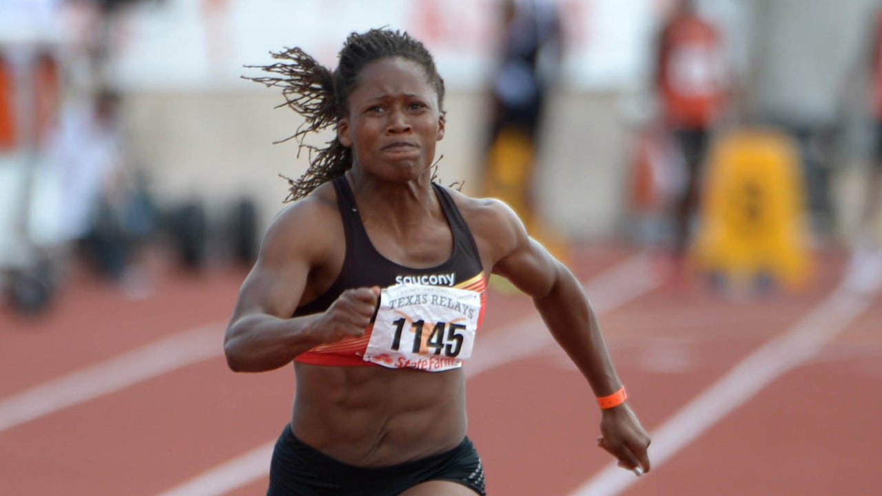 Hurricanes track star Lauryn Williams takes her spikes to ice
